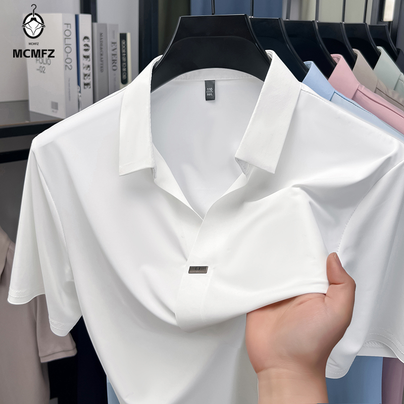 Men'S Polo Formal Wear - Мужская рубашка с плоским воротником и