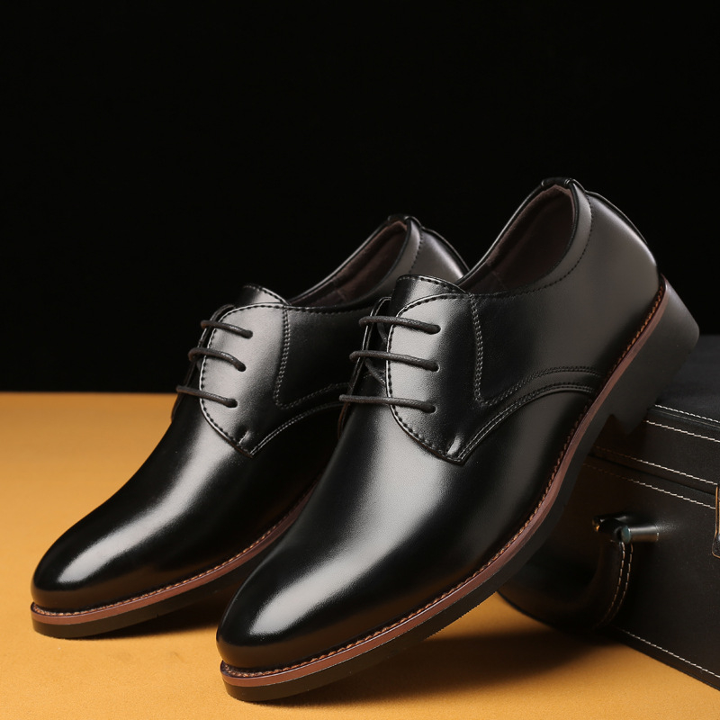 Men Formal Wear Set - Мужские деловые повседневные кожаные туфли в