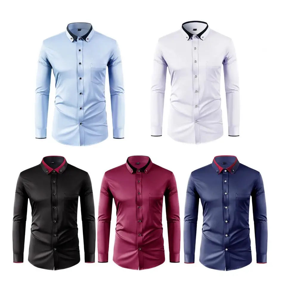 Men Formal Party Wear Shirt - Новая мужская модная рубашка из чистой