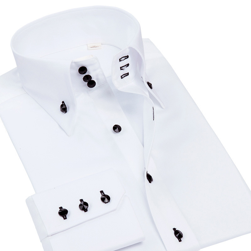 Men Formal Party Wear Shirt - Роскошная мужская приталенная рубашка с пуговицами