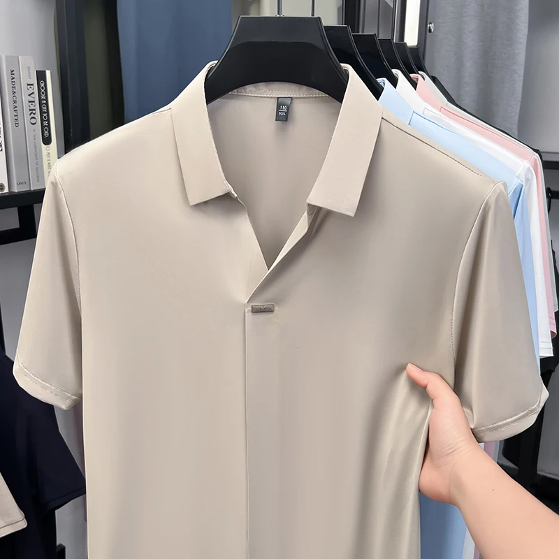 Men'S Polo Formal Wear - Мужская офисная рубашка с коротким рукавом,