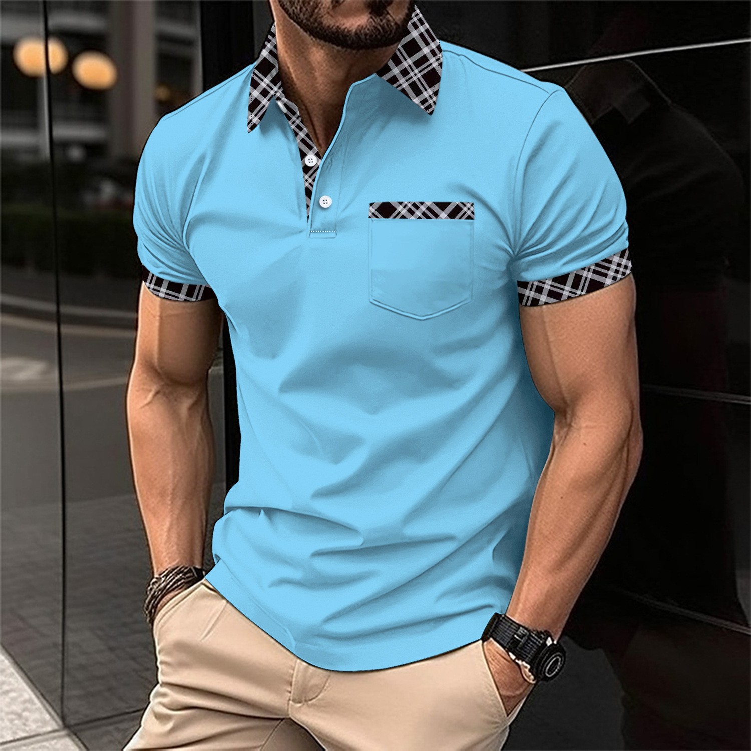 Мужская повседневная дышащая у – обзор и цена Men Formal Wear Combination