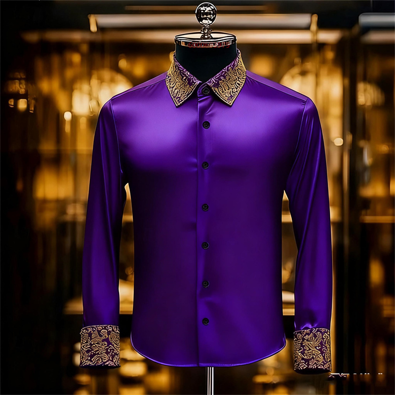 Мужская изысканная рубашка с ц – обзор и цена Men Formal Party Wear Shirt