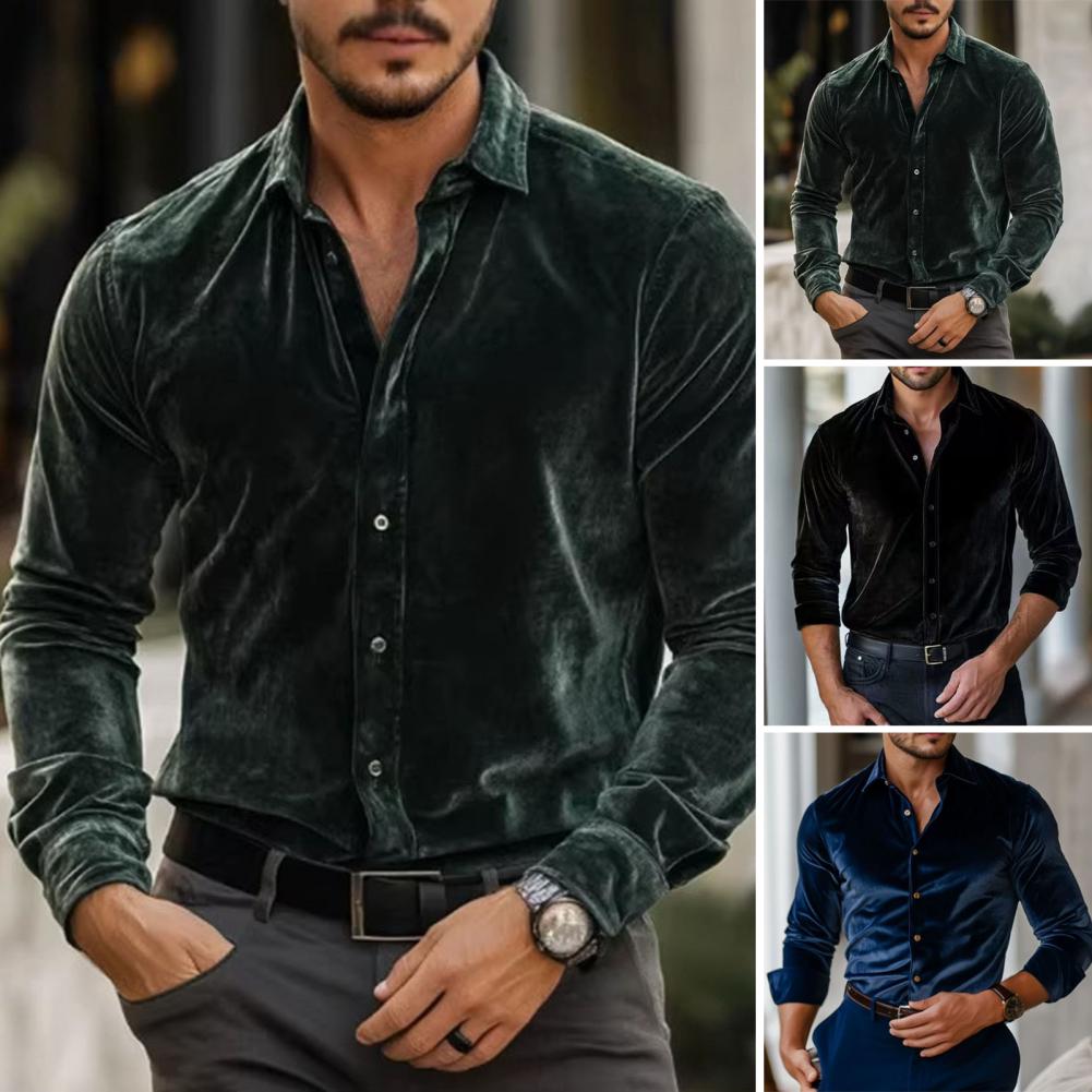Мужская вельветовая рубашка с  – обзор и цена Men Formal Party Wear Shirt