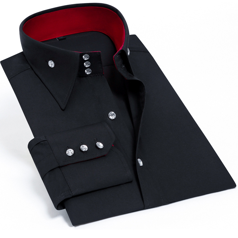 Роскошная мужская приталенная  – обзор и цена Men Formal Party Wear Shirt
