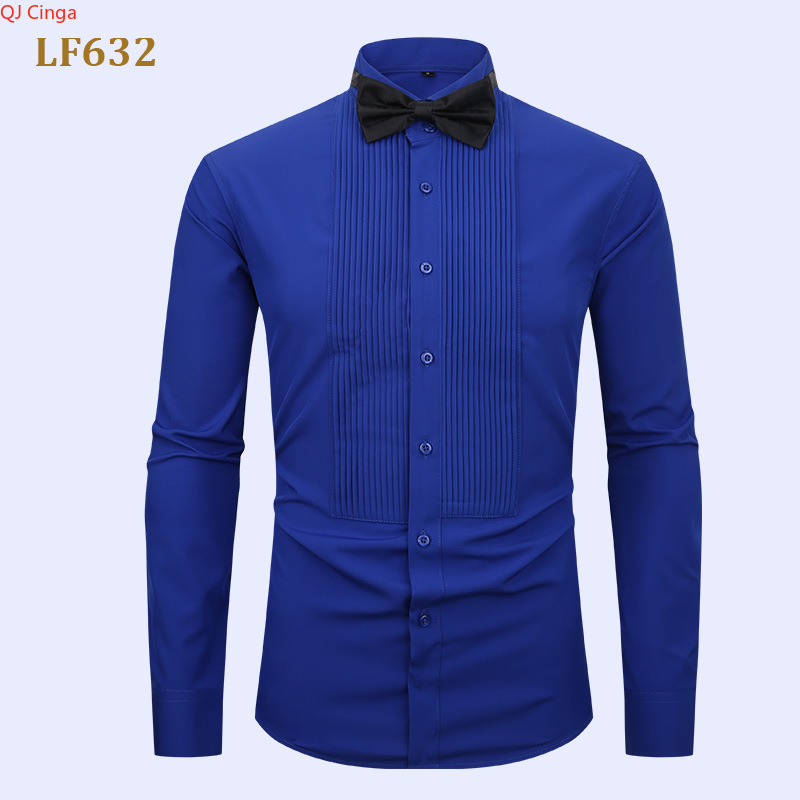 2026 Новая мужская белая рубаш – обзор и цена Men Formal Party Wear Shirt