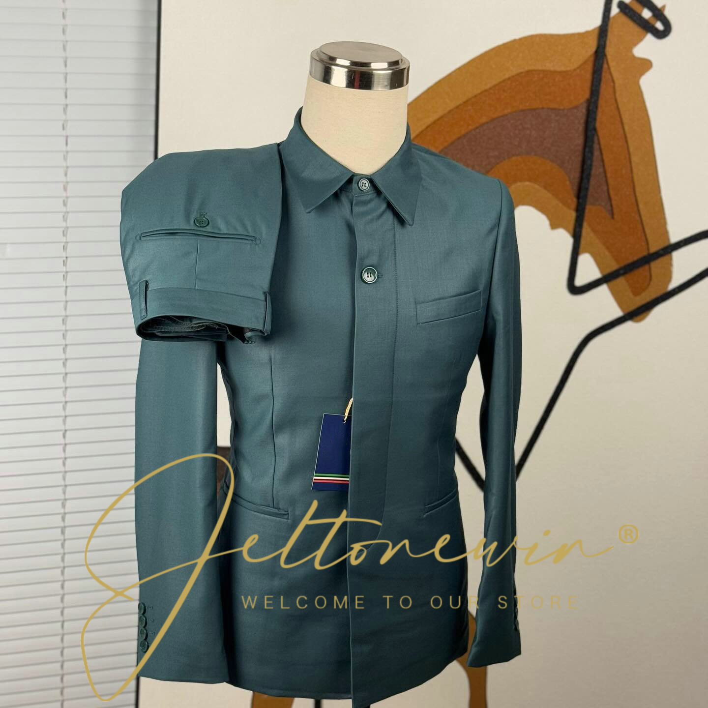 Мужской бирюзово-зеленый пиджа – обзор и цена Men Formal Party Wear Shirt