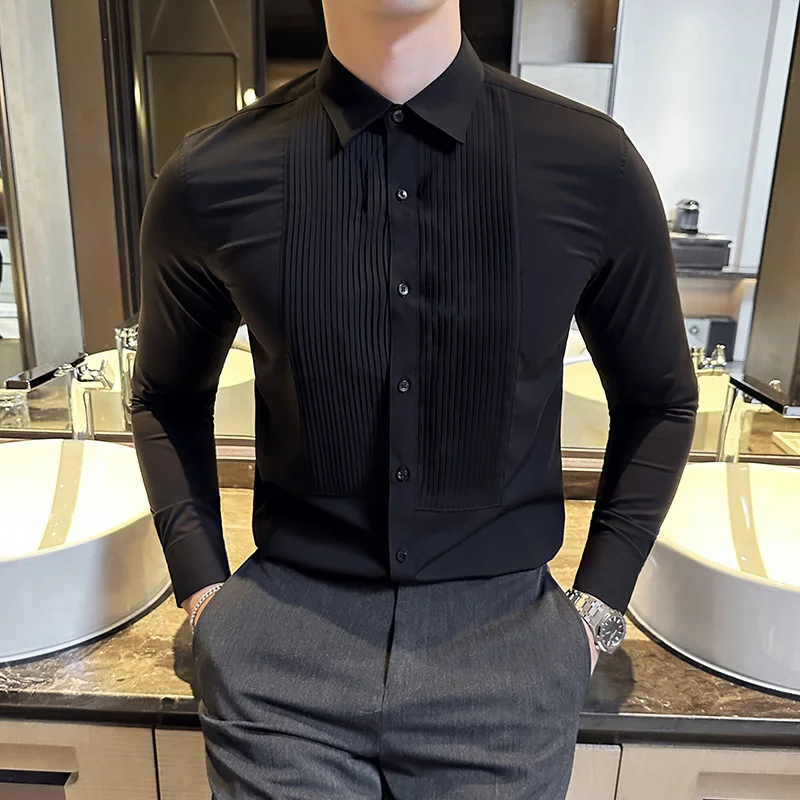 Одежда для свадебной вечеринки – обзор и цена Men Formal Party Wear Shirt
