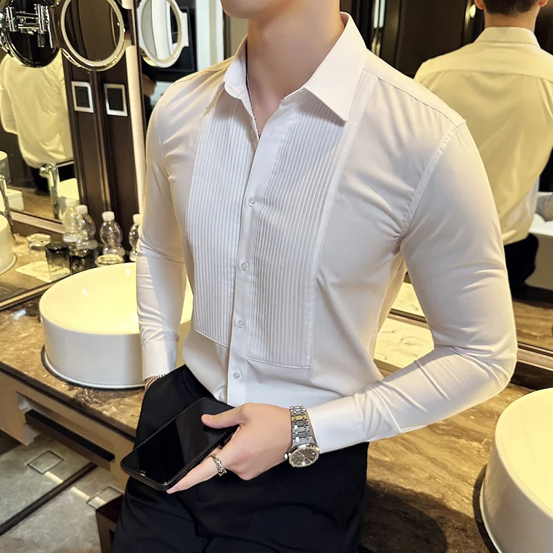 Одежда для свадебной вечеринки – обзор и цена Men Formal Party Wear Shirt